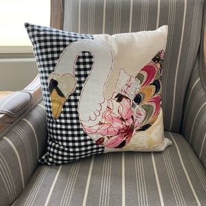 CAROLA VAN DYKE swan pillow